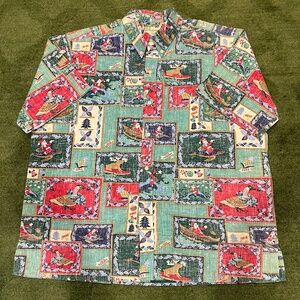 VTG Reyn Spooner 2003 Limited Christmas Hawaiian Shirt XXL